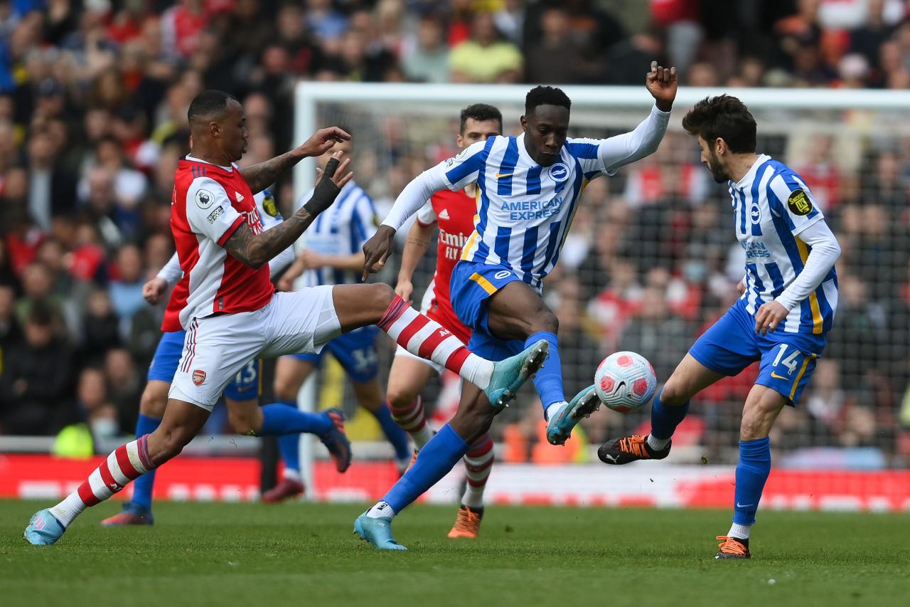 Arsenal move to second in Premier league, Brighton draw